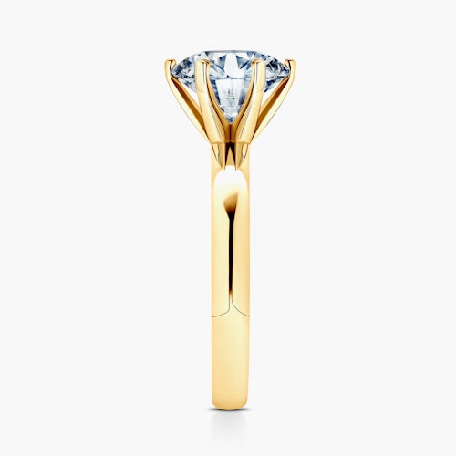 Pierścionek zaręczynowy SAVICKI: złoty, diament